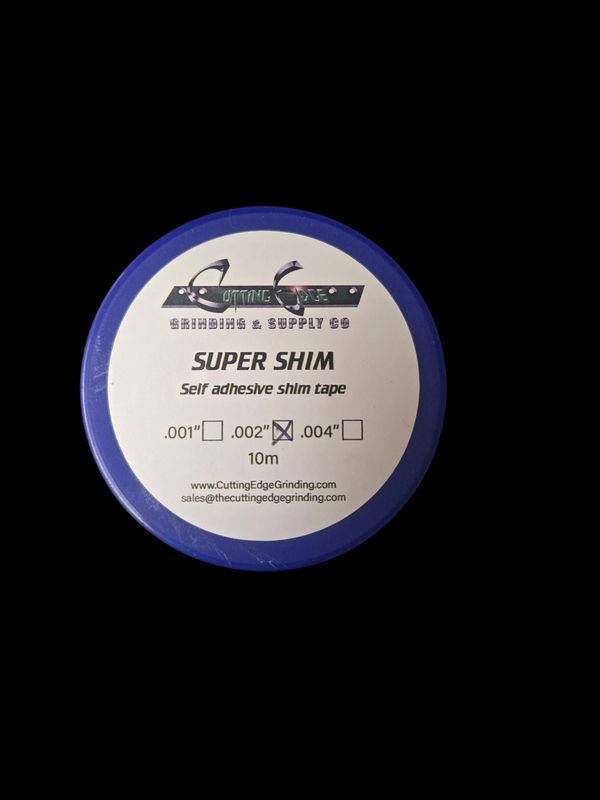 .002 .002" Stainless Steel Self-Adhesive Shim Tape - 10 Meter Roll