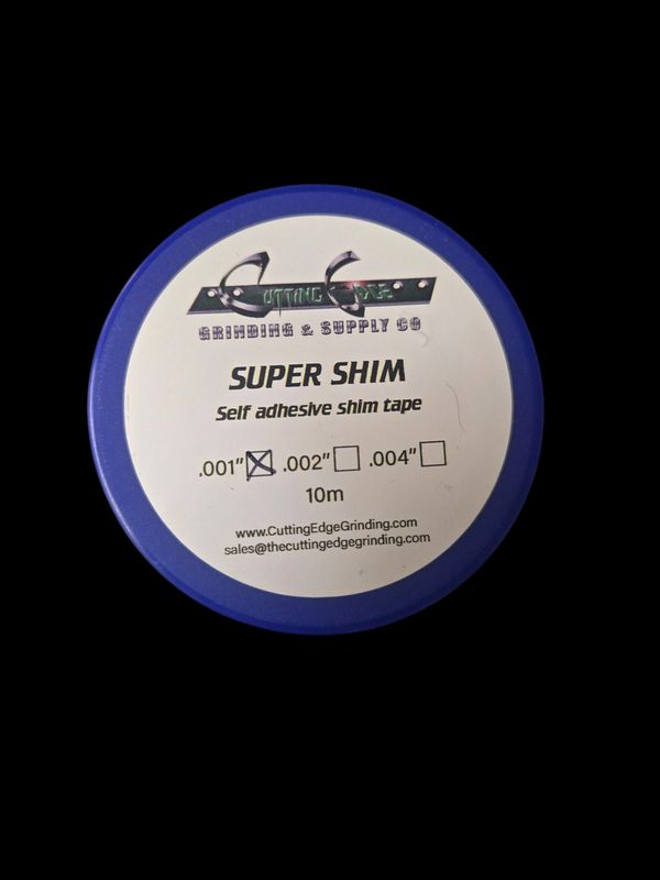 .001 .001" Stainless Steel Self-Adhesive Shim Tape - 10 Meter Roll