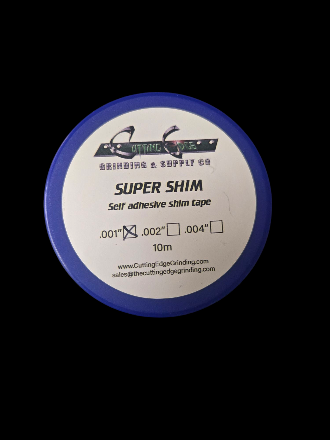 .001" Stainless Steel Self-Adhesive Shim Tape - 10 Meter Roll