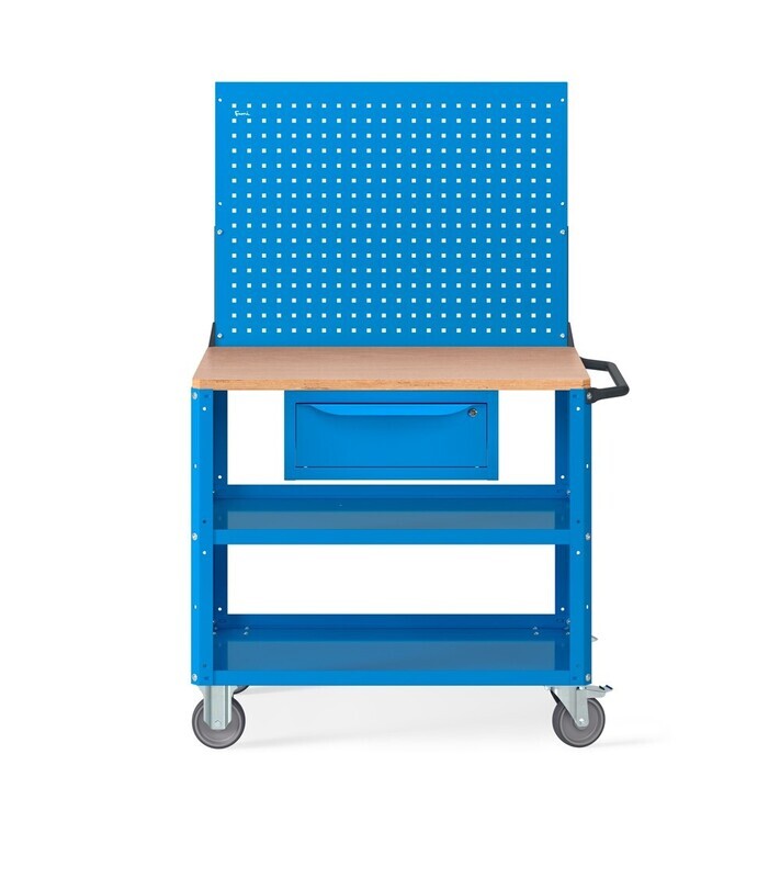 CARRELLO CON CASSETTO E PARETE FORATA