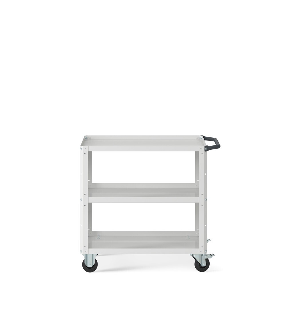 CARRELLO CON PIANO IN ACCIAIO