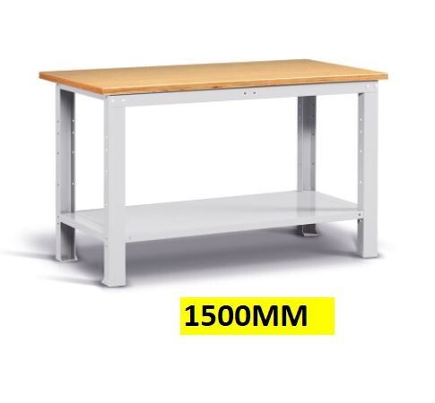 BANCO DA LAVORO CON PIANO IN LEGNO