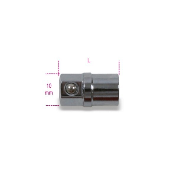 ADATTATORE PORTAINSERTI 1/4" PER CHIAVI 10mm A CRICCHETTO