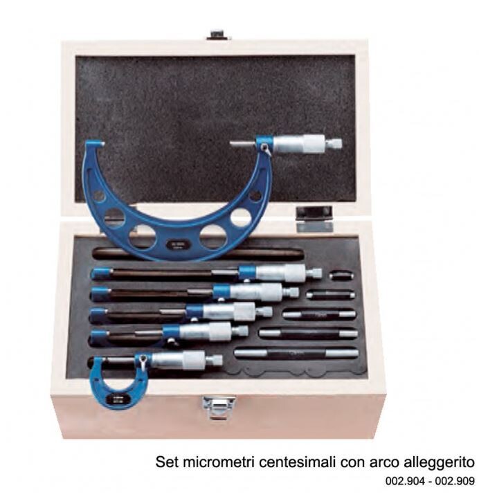 COFANETTO 6 MICROMETRI VERNICIATI