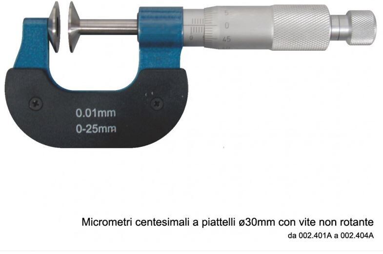 MICROMETRO CENTESIMALE PIATTELLO 30