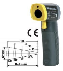 TERMOMETRO PORTATILE
ad infrarossi con
puntatore laser
