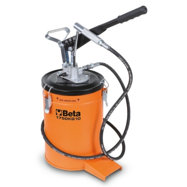 ingrassatore manuale a leva beta da 10 kg beta 1750KG10 con tubo ad alta pressione