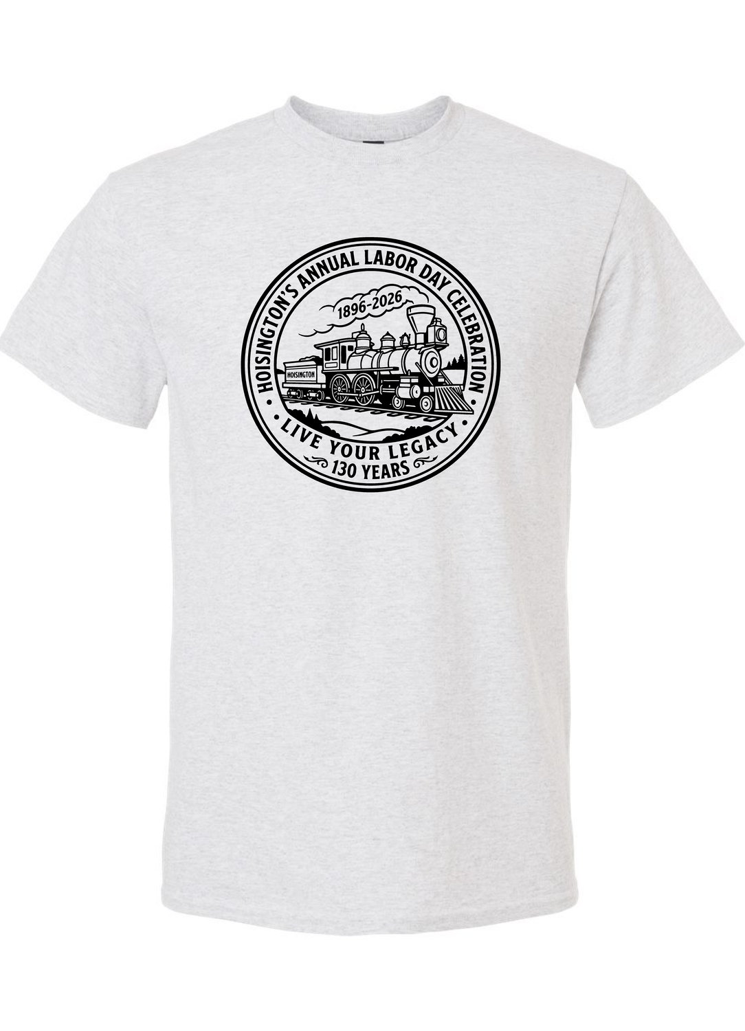Ash/White T-Shirt (Toddler, Youth and Adult Sizes)