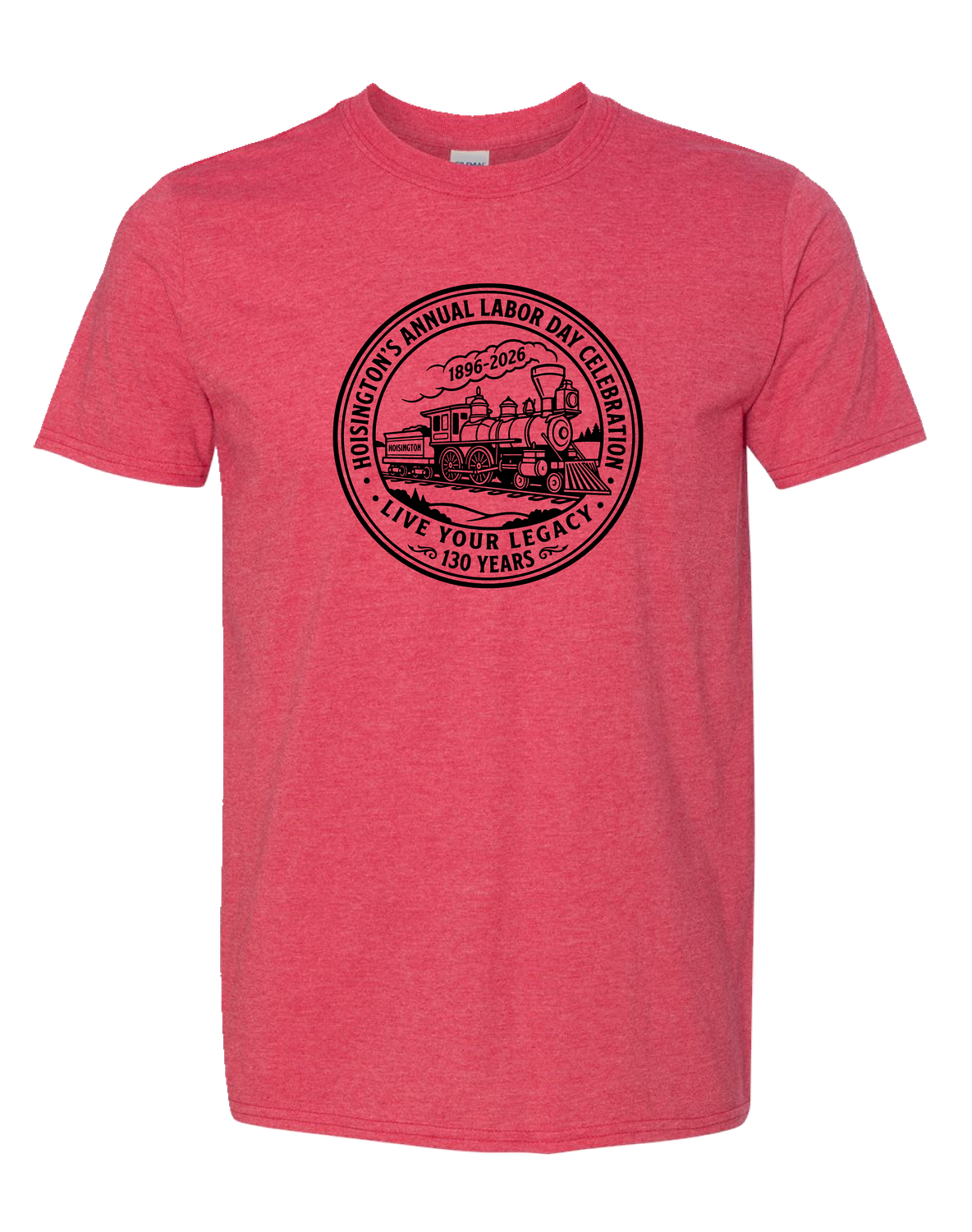 Red T-Shirt (2XL to 4XL Adult sizes)