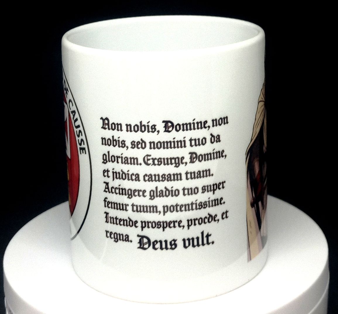 Mug Templier -avec prière– Commanderie Géraud de Causse