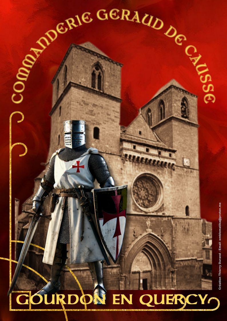 AFFICHE COMMANDERIE GERAUD DE CAUSSE NUMEROTEE