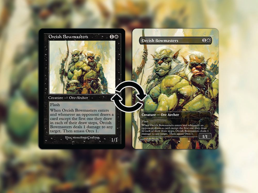 mtg doctor's companion cards Orcish Bowmasters - Lurtz Version – MTG Proxy Card main image 0