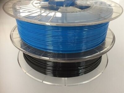 ​TPU Filament 95A schwarz & blau 2x 500g 1,75mm
