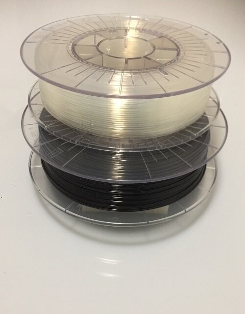 TPU Filament 95A schwarz & Transparent 2x 500g 1,75mm TPU Filament 95A schwarz & Transparent 2x 500g 1,75mm