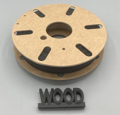 Wood / Holz Filament Farbe: schwarz 500g 1,75mm Made in Germany