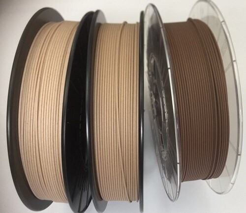 Holz Bambus und Kork PLA Filament , 3x 500g  1,75mm
