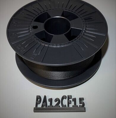 PA12 CF15 Nylon - Carbon Filament 750g 1,75mm Made in Germany PA12 CF15 Nylon - Carbon Filament 750g 1,75mm Made in Germany