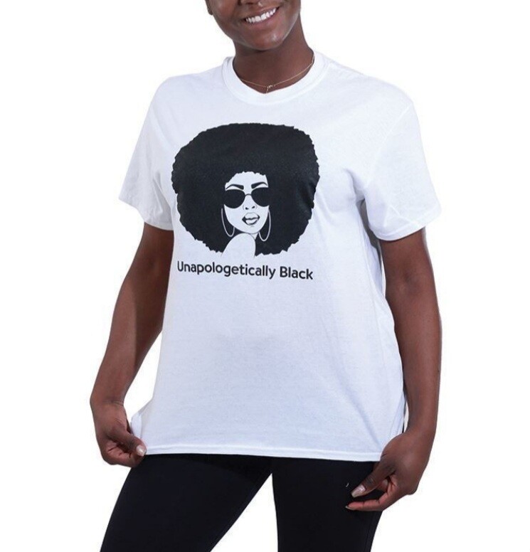 Unapologetic Black T-shirt, Size: L