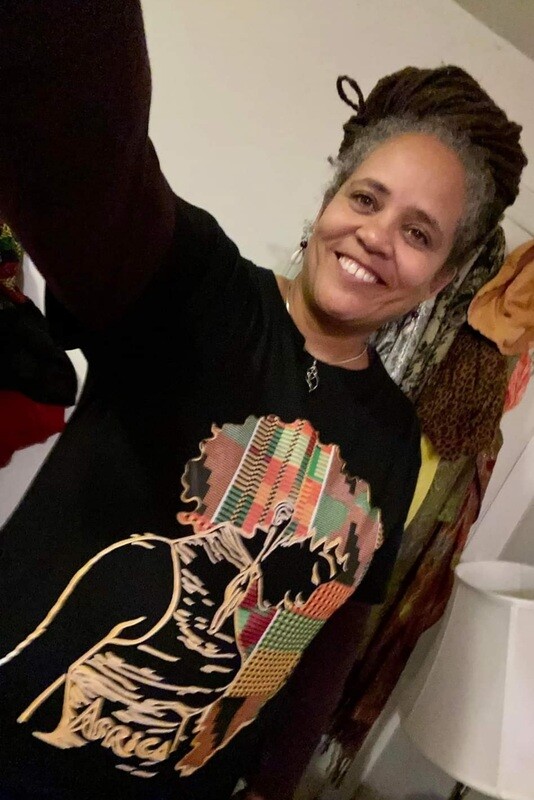 Kente Africa Map Hair Tshirt