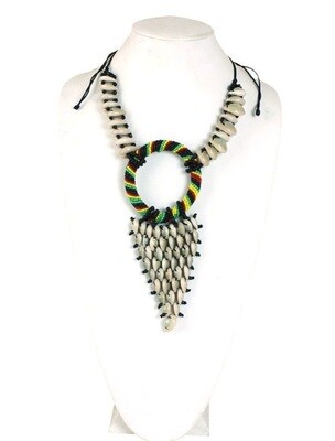 Bead & Cowrie Shell Necklace
