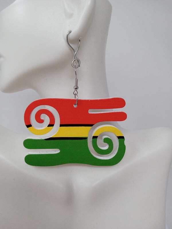 Rasta Color Wood Symbol