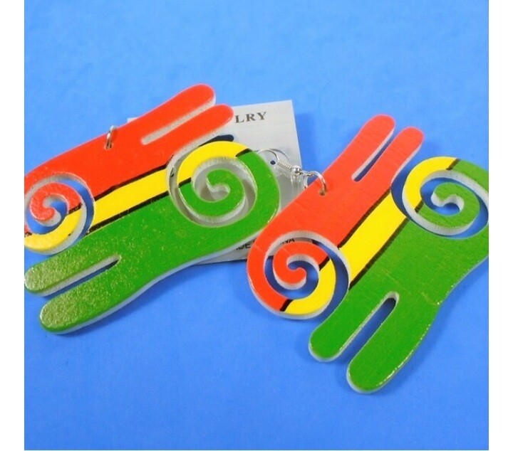 Rasta Color Wood Symbol