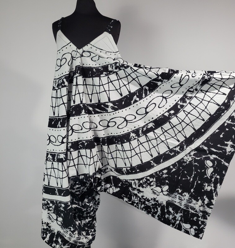 Mud Cloth Palazzo Pant Jump