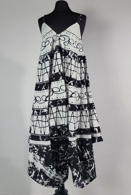 Mud Cloth Palazzo Pant Jump