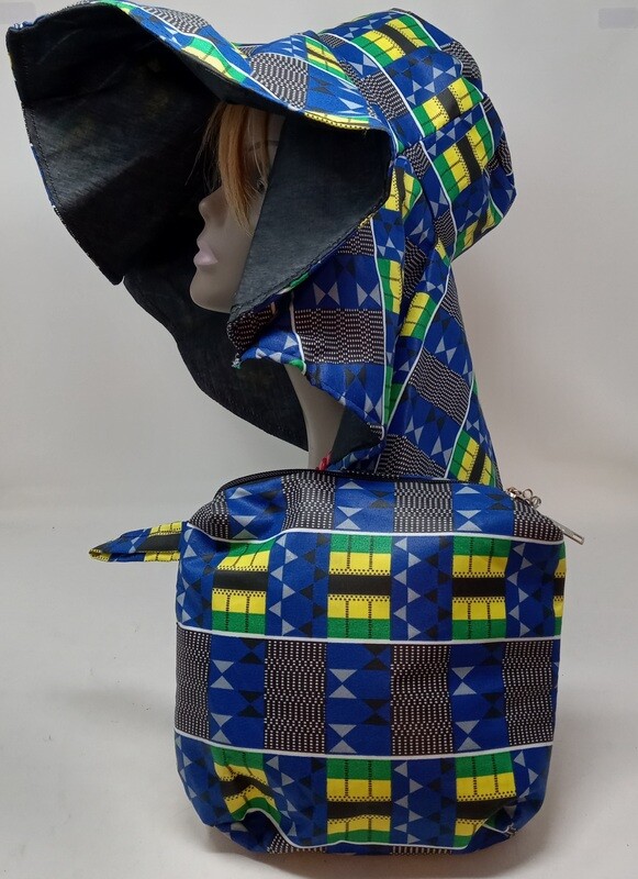 Kente SunHat/ Matching Purse