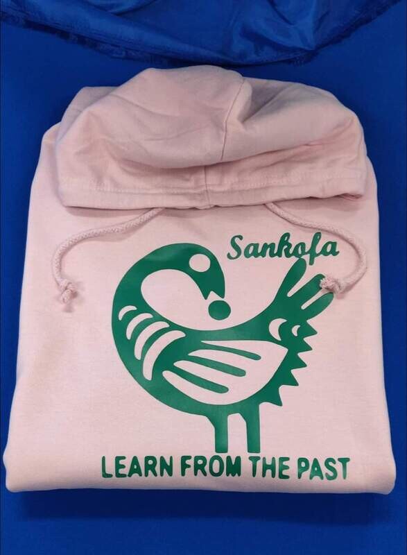 Pink &amp; Green Sankofa Hoodie