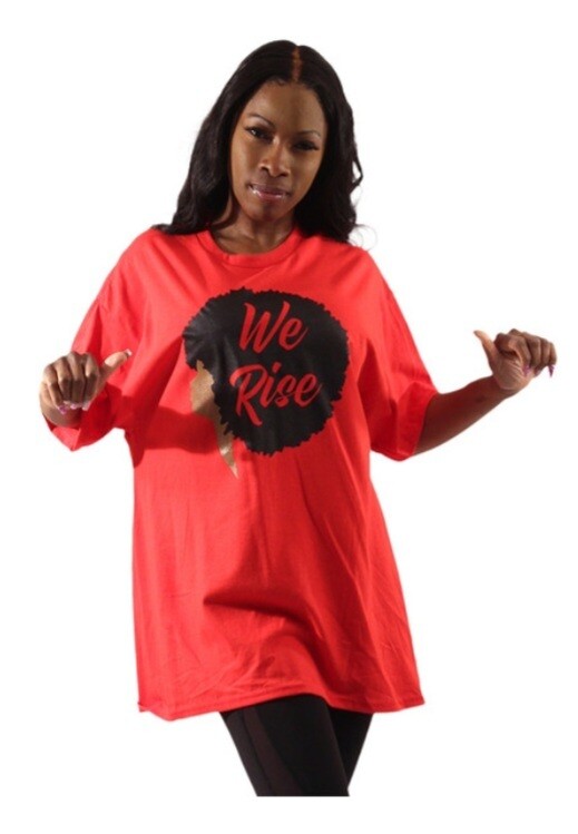 We Rise Afro T-shirt, We Rise Tshirt: SM
