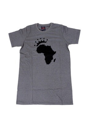 Crown African T-Shirt Silver