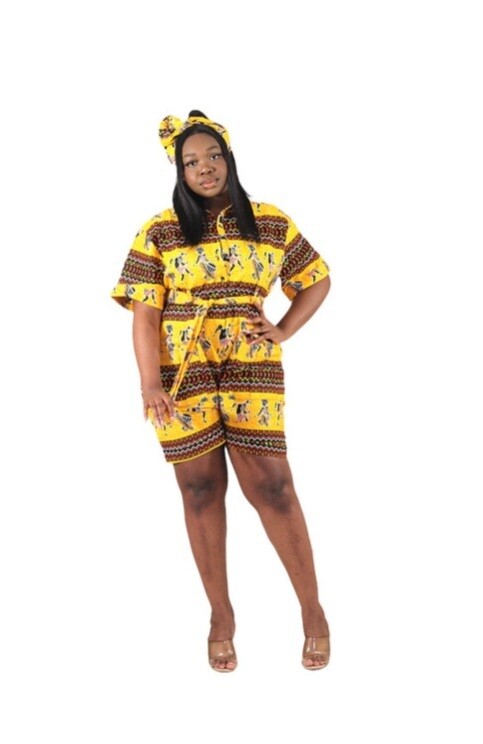 Kahina Button Down Romper
