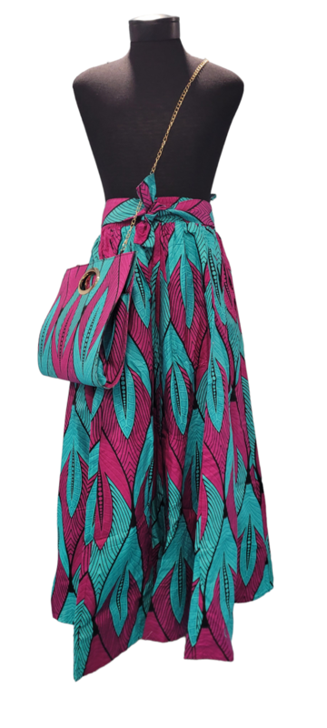Long Skirt w matching purse
