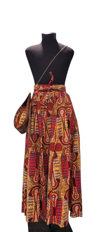 Long Skirt w matching purse
