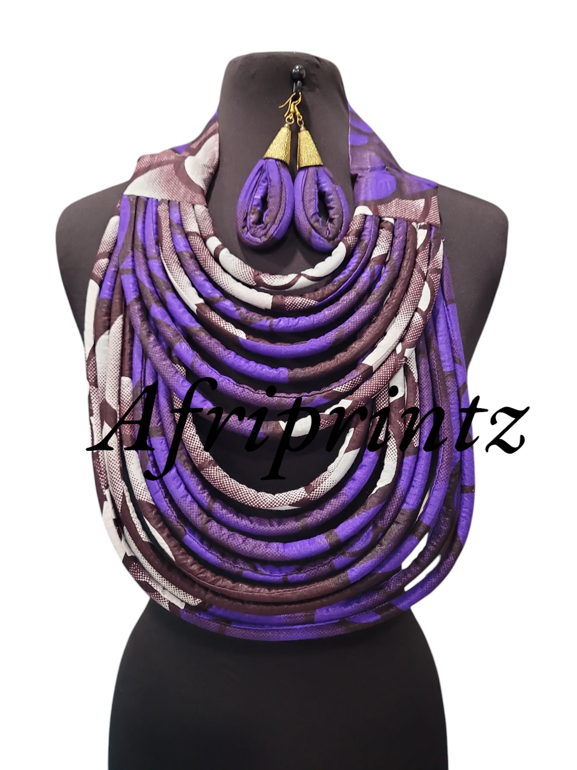 Purple/White Necklace Set