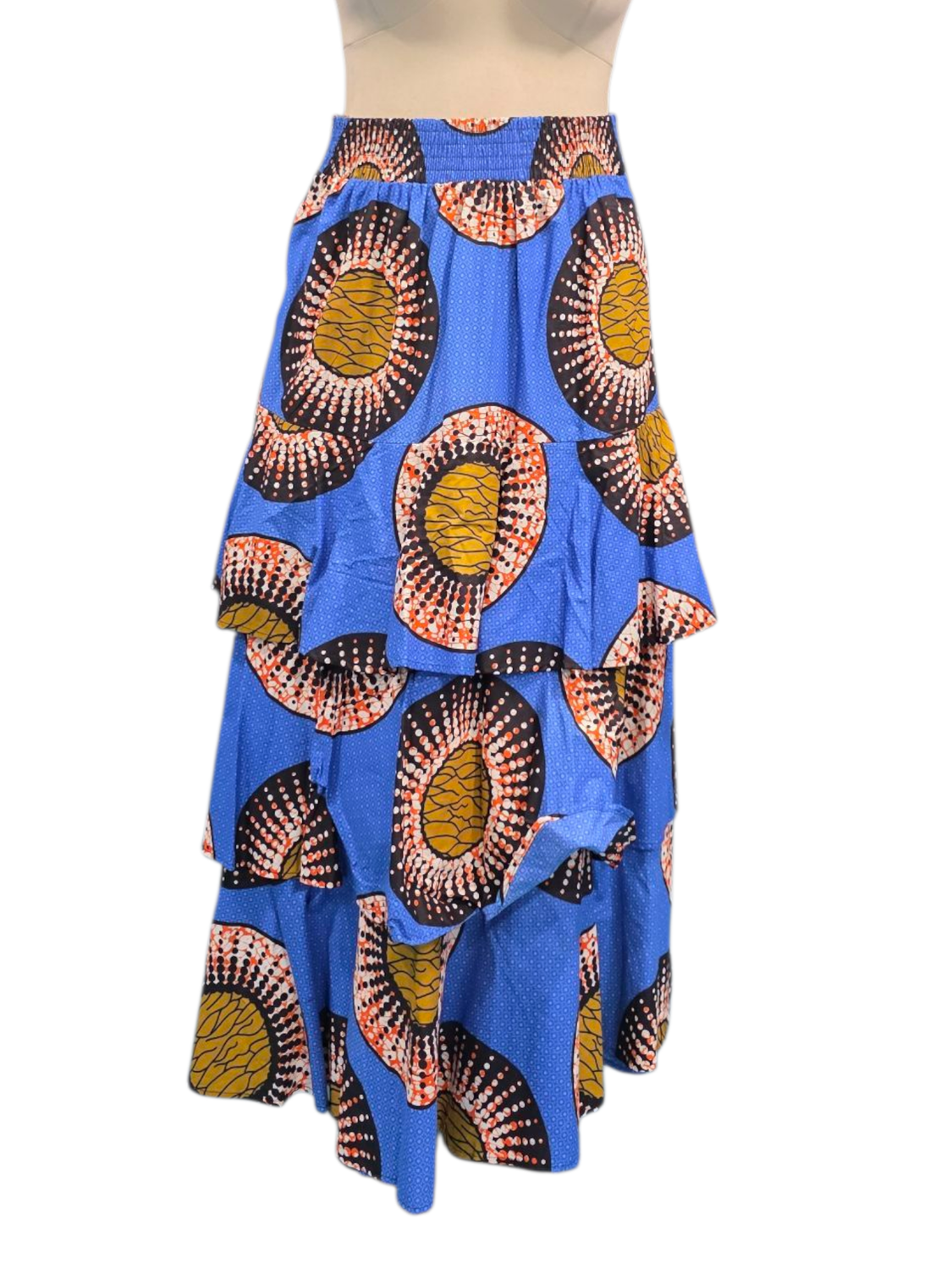 Blue ruffle skirt
