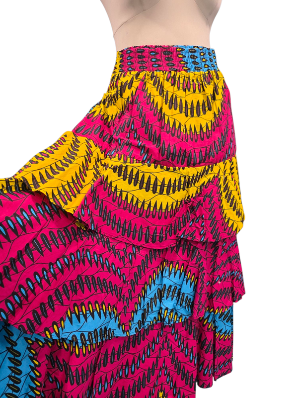 Multi color Ruffle skirt