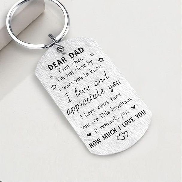 I LOVE YOU DAD Keychain