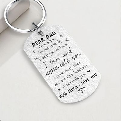 I LOVE YOU DAD Keychain