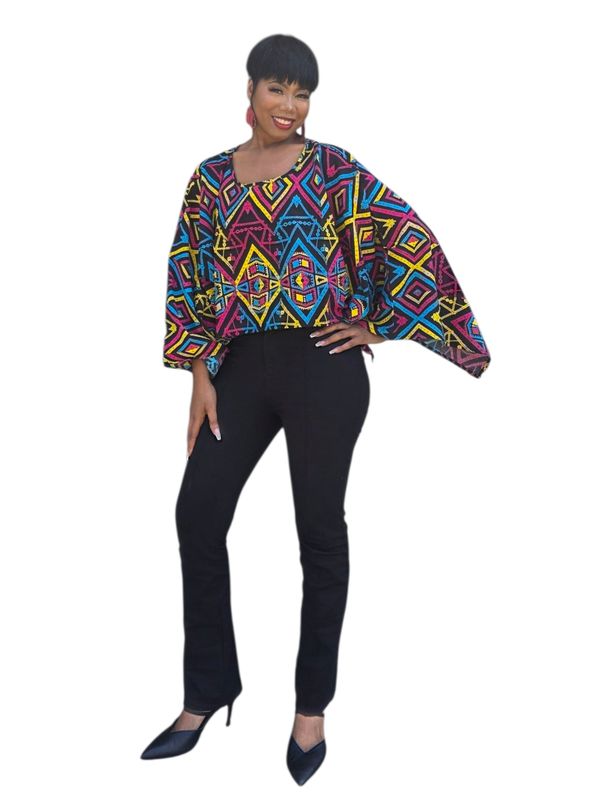 Shanique Crop/Poncho top