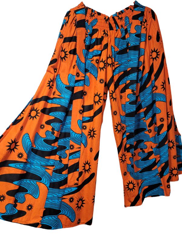 Yomawu Orange Palazzo Pants