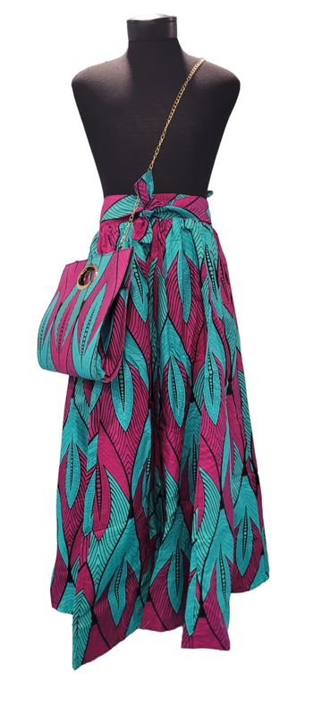 Long Skirt w matching purse