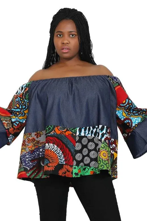 Denim with Ankara