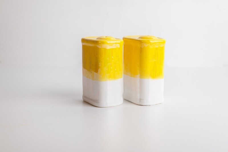 Lattine per Sale e Pepe Lustrato Giallo