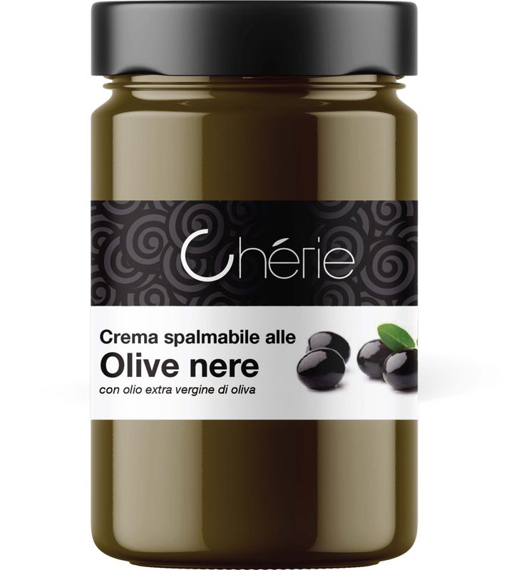 Crema Spalmabile  di Olive Nere con Olio Extravergine di Oliva 500gr