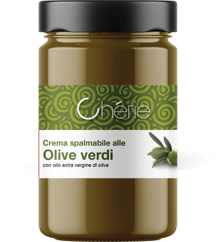 Crema Spalmabile di Olive Verdi 500gr con Olio Extravergine di Oliva