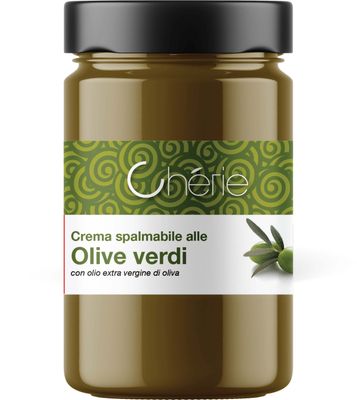 Crema Spalmabile di Olive Verdi 500gr con Olio Extravergine di Oliva