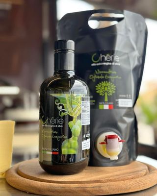 Olio Extravergine di Oliva 500ml in manicotto fatto a mano 