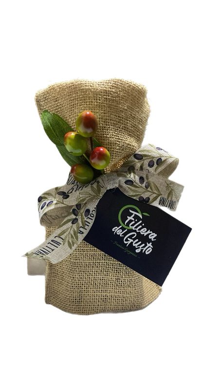 Olio extravergine Di oliva 250ml in Sacchetto juta 